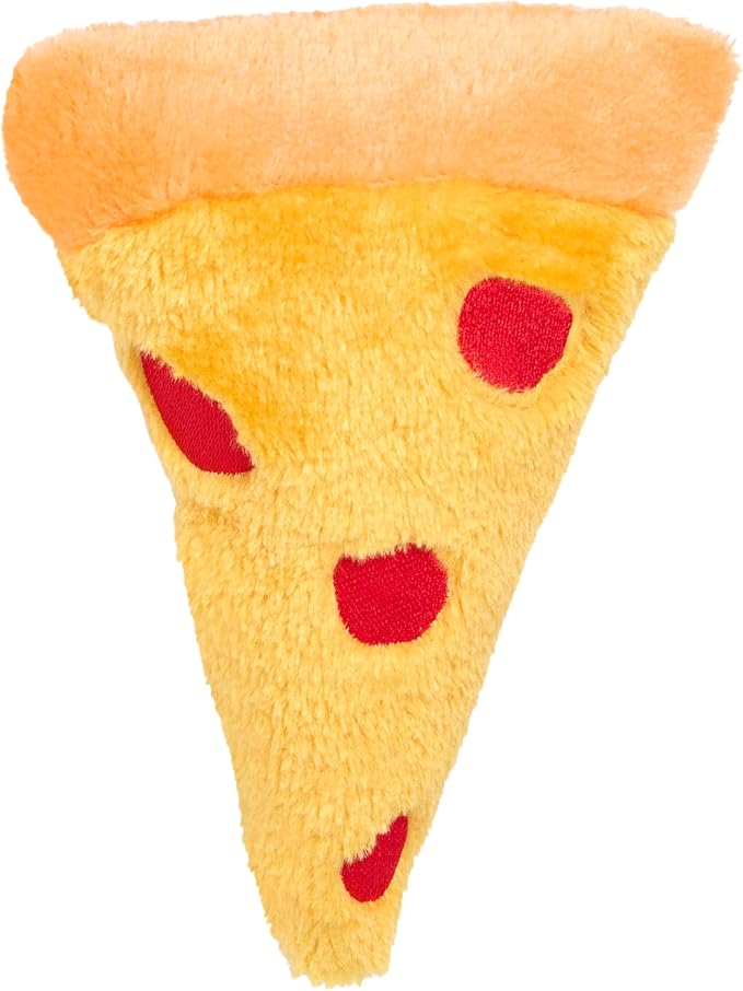 ZippyPaws NomNomz Dog Squeaky Toys to Keep Them Busy, Pet Products - Pizza | Funny Food Plush for Small & Medium Dogs, Cute Stuffed Puppy Toy, Gift for Dogs of All Breeds, Soft and Cuddly