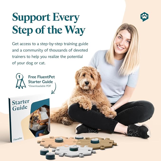 Speak Up Get Started Kit, 6 Buttons & 3 Beige HexTiles