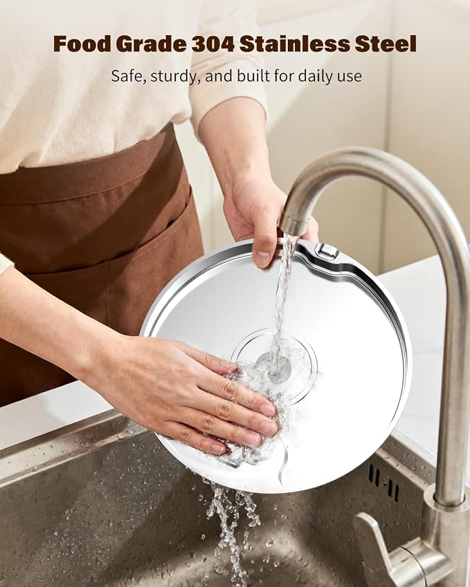 Dog Water Fountain for Large Dogs, 7L/236oz Stainless Steel Dog Water Bowl Dispenser, Automatic Pet Fountain, Ultra Quiet Pump, Large Drinking Area