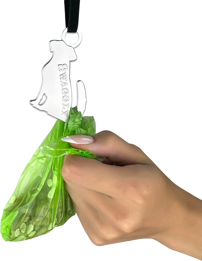 Labrador Shaped Gray Dog Poop Bag Holder, Durable Doggy Bag Holder for Poop Bags, Convenient Dog Waste Bag Holder, Perfect Poop Bags Holder for Dogs!
