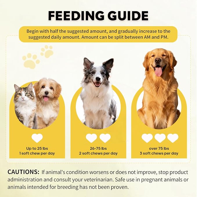 25-in-1 Dog Vitamins Supplements 120 Soft Chews