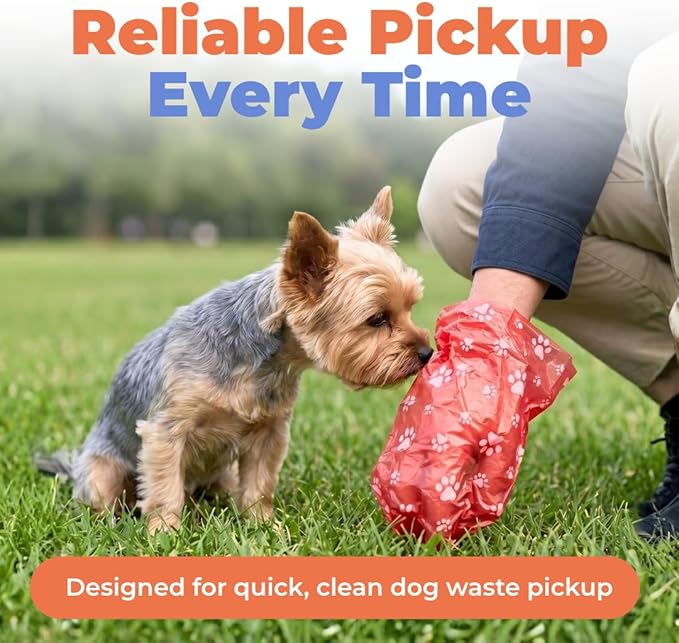 Best Pet Supplies Dog Poop Bags for Waste Refuse Cleanup, Doggy Roll Replacements for Outdoor Puppy Walking and Travel, Leak Proof and Tear Resistant, Thick Plastic - Assorted, 900 Bags