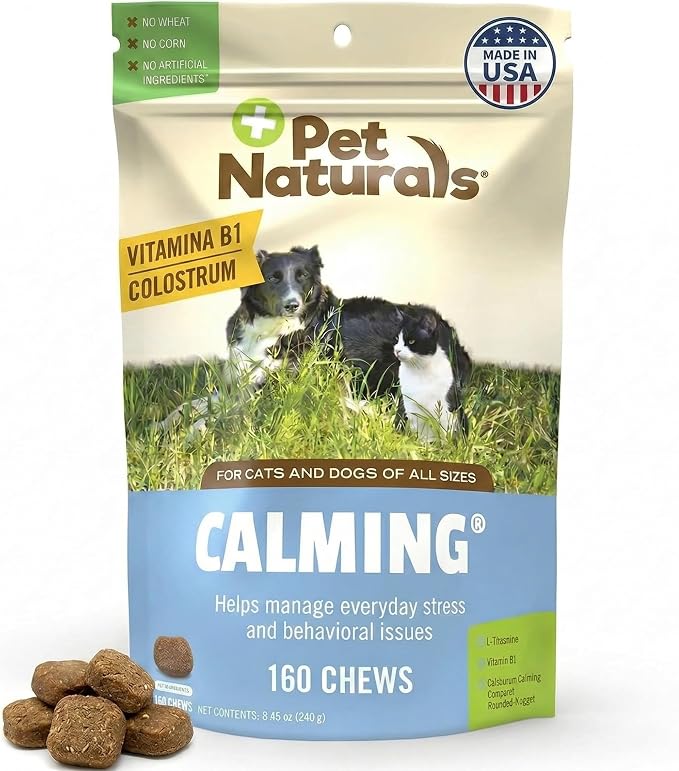 Pet Naturals Calming Chews for Dogs and Cats, Chicken, 160-Pack, 160 Count