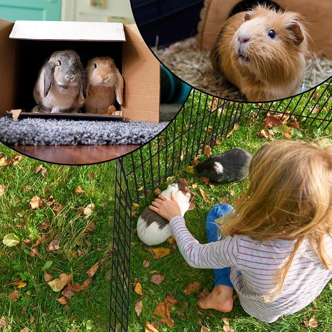 BestPet | Foldable Dog Playpen | 30 Inch, 8 Panels | Metal Pet Exercise Pen | Indoor Outdoor Portable Dog Fence with Door | Removable, Rust-Resistant Secure Pet Kennel | Easy to Assemble