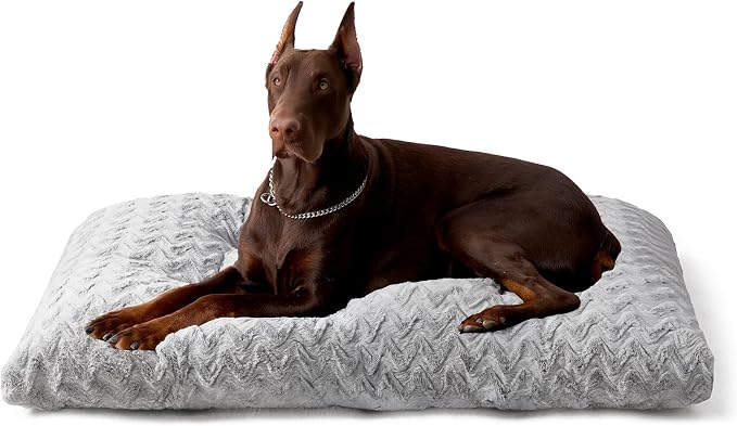 EHEYCIGA Washable XL Dog Beds Large Sized Dog, 44x32 Inch Pet Bed, Grey