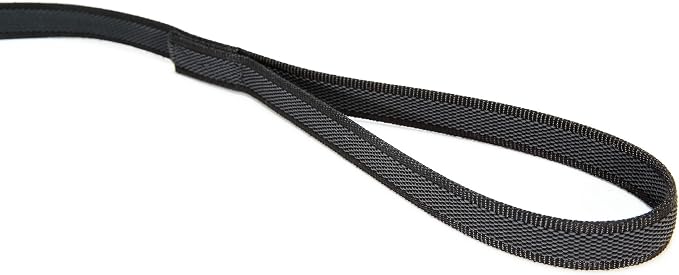 Color & Gray Super-Grip Leash with Handle, 0.55 in x 32.8 ft, Black-Gray