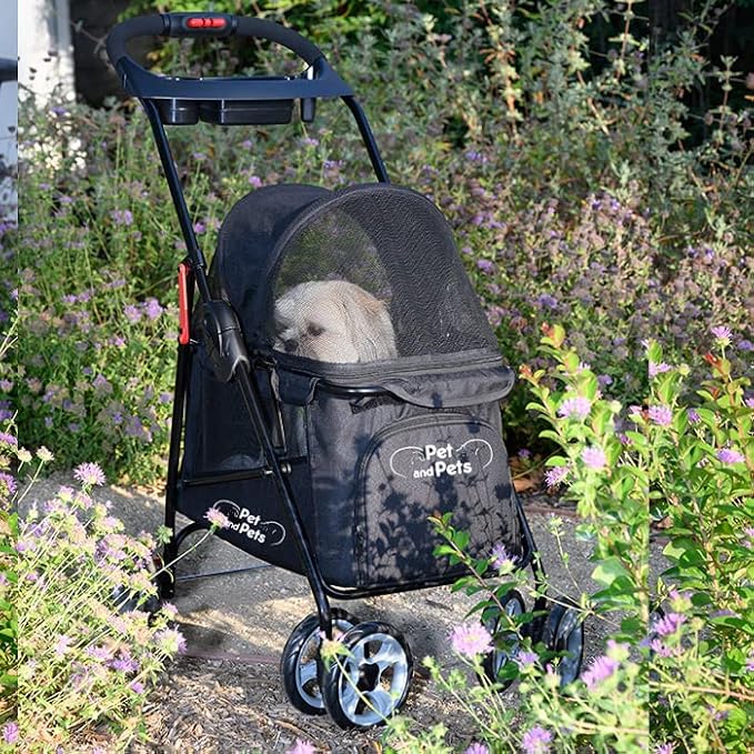 PETIQUE Simplicity Pet Stroller - Black