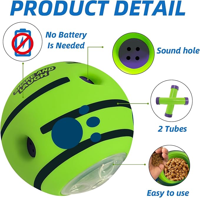 Interactive Puzzle Dog Treat Ball, S, 3.14 in (8 cm) | Treat Dispensing, Enrichment Toy