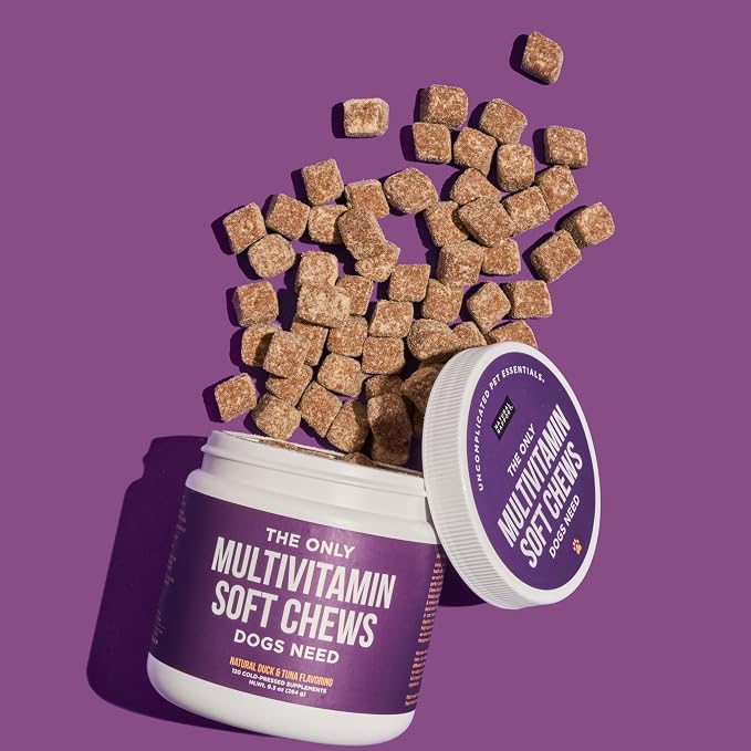 Natural Rapport Dog Multivitamin Chews, Zinc & Manganese, 120ct