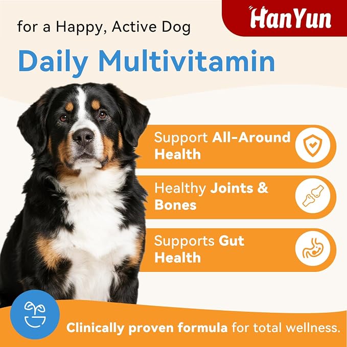 9-in-1 Dog Multivitamins Chewable,100 Count Dog Vitamins and Supplements Hip & Joint, Pet Immune Support, Skin & Coat, Gut & Heart Health - Senior & Puppy Multivitamin Pet Supplement