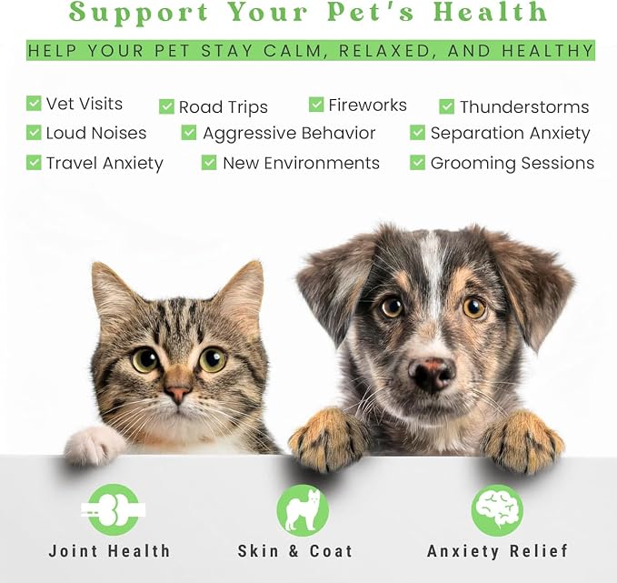 Hemp Oil for Dogs and Cats with Omega 3 & 6, Fish Oil, 2 Pack