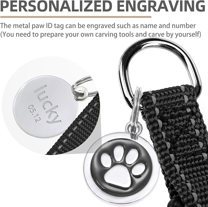 PUPTECK No Pull Dog Harness Small Sized Step-in Adjustable Puppy Vest | Soft Webbing Basic Halter with ID Tag for Outdoor Walking