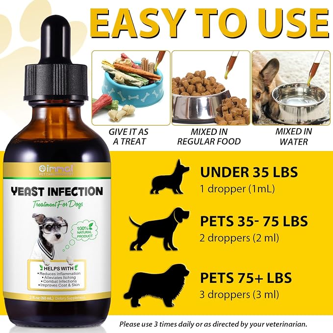 Yeast Infection Treatment for Dogs, 4 fl oz / 120ml