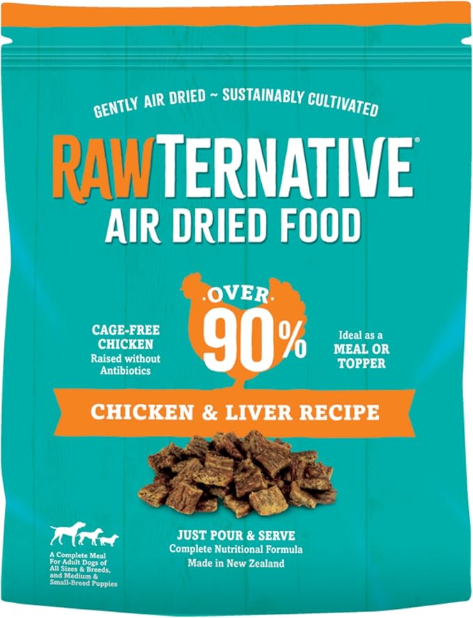 RawTernative Air-Dried Dog Food, Chicken & Liver Recipe, 5 oz