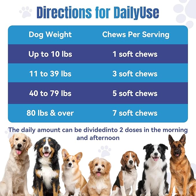 Dog Calming Chews- Sleep Aid Melatonin for Dogs Anxiety Stress Relief Noise, 200-Pack, Small