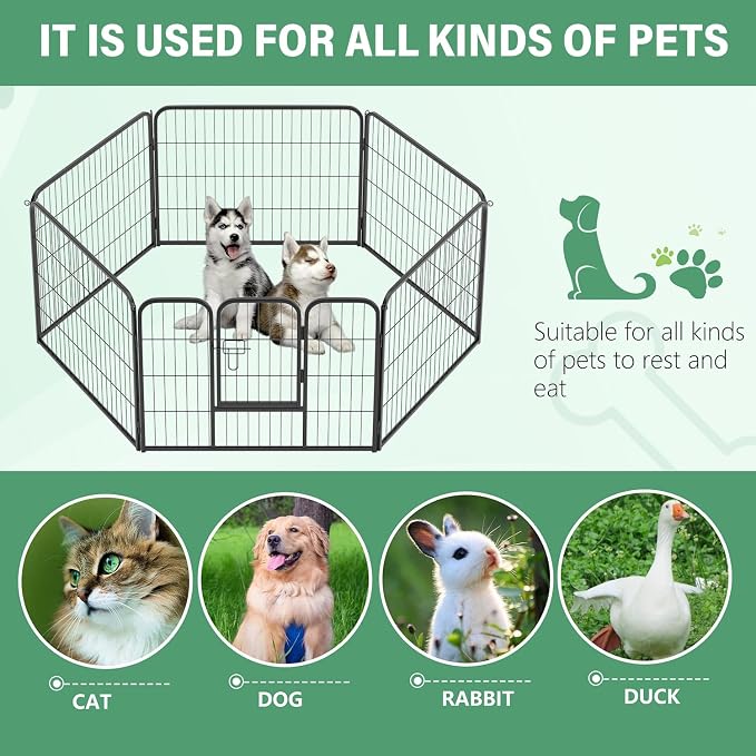 FDW Dog Playpen Kennel, 24in 6 Panels