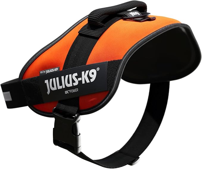 Julius-K9, 16IDC-for-3, IDC Powerharness, Dog Harness, Size: 3, UV Orange