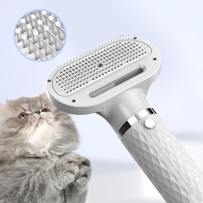 Pet Grooming Dryer, Dog Blow Dryer, Pet Hair Dryer, 5 in 1 Pet Hair Dryer Kit, 3 Airflow Temperature Modes, Negative, Safe Efficient Grooming for Dogs Cats