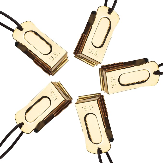 Brass and Steel Pet Training Clicker, Set of 5 Pcs