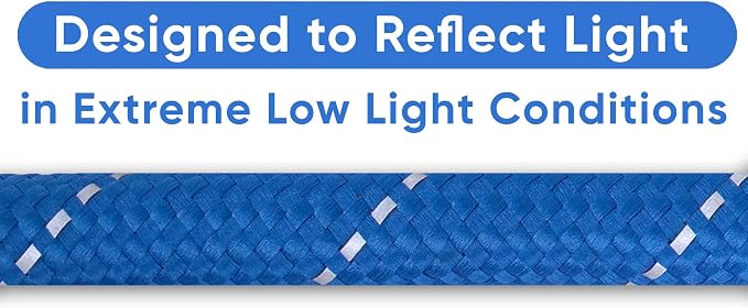 Pawtitas Blue Rope Dog Leash, Medium/Large, 6 ft.
