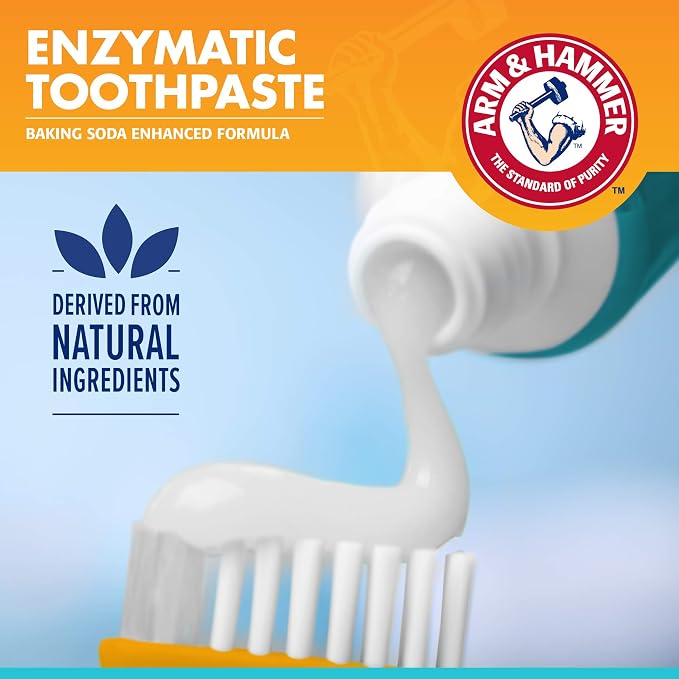 Arm & Hammer for Pets Fresh Breath Dog Dental Kit, Toothpaste, Toothbrush, and Finger Brush, Baking Soda Enhanced, Reduces Plaque and Tartar, Vanilla Ginger Flavor, 2.5 Oz