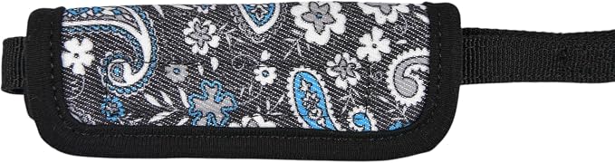 Puppia Cynthia Dog Leash Paisley Pattern for Small and Medium Dog, Black, Large