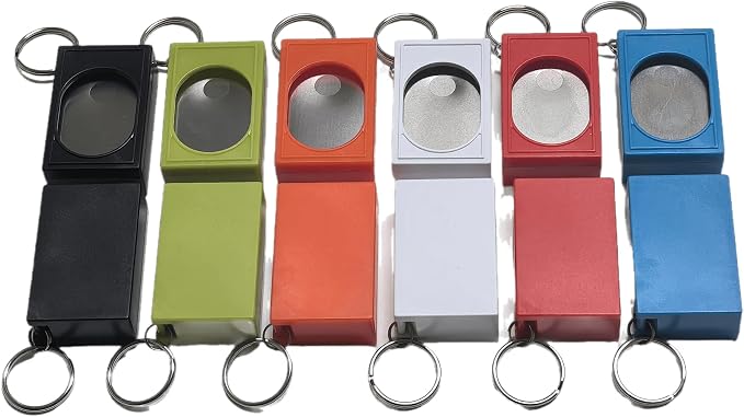 Portable Square Box Training Clicker, 2 Pcs, Black & Blue