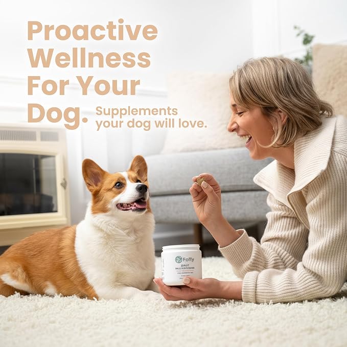 Foffy Daily Dog Multivitamin Soft Chews - Hip & Joint, Skin & Coat - 60 CT