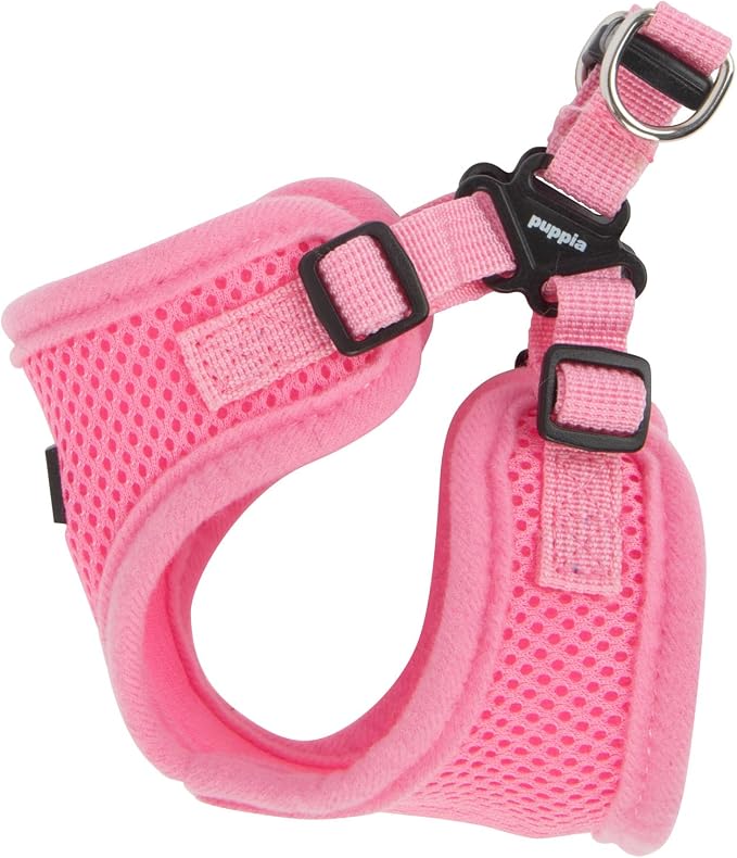 Puppia PARA-HC1533-PK-M Pink Soft Harness C Pet-Vest-Harnesses, MEDIUM
