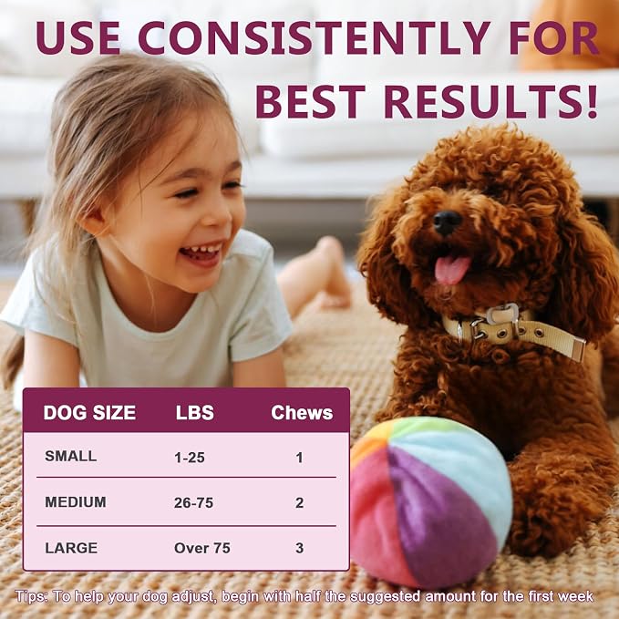 DRFOSTER Probiotics for Dogs, 6 Billion CFU, Pumpkin, 120 Chews