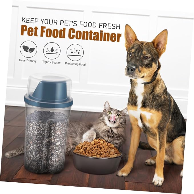BESPORTBLE 6pcs Pet Food Storage Containers Airtight Dry Food Holder for Cats Dogs No Spills Tightly Sealed Instant Visibility Easy to Use