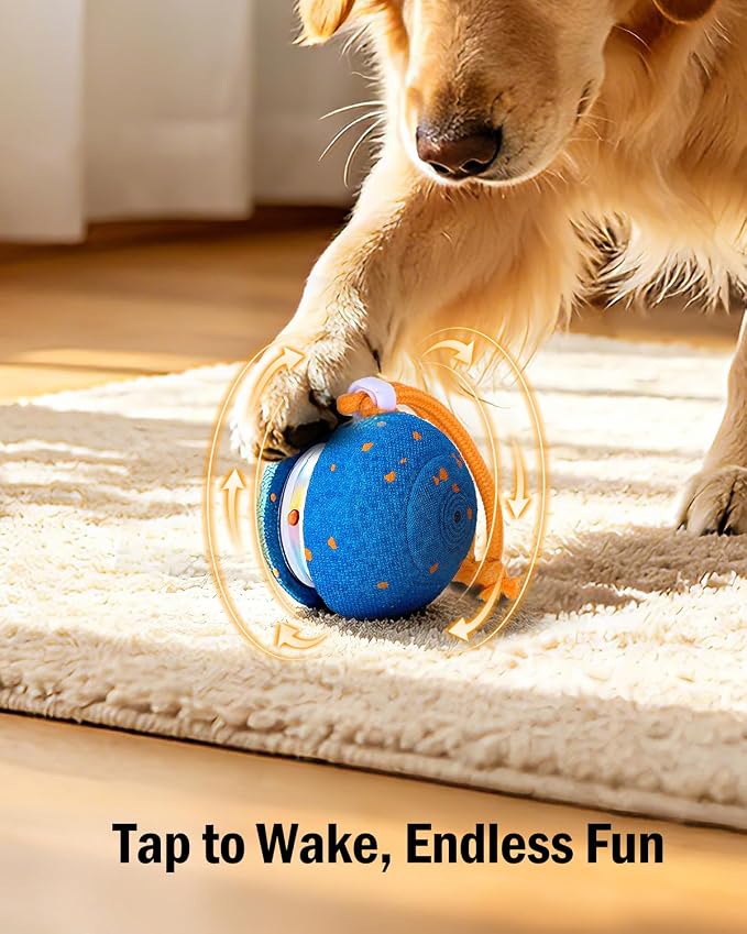 osou Interactive Dog Toy, Automatic Moving Dog Ball Toy with 2 Speed Modes | Random Rolling Path, Motion-Activated, Auto-off, Pet-Safe ETPU Shell, for Small Medium Large Dogs and Most Dog Personalities