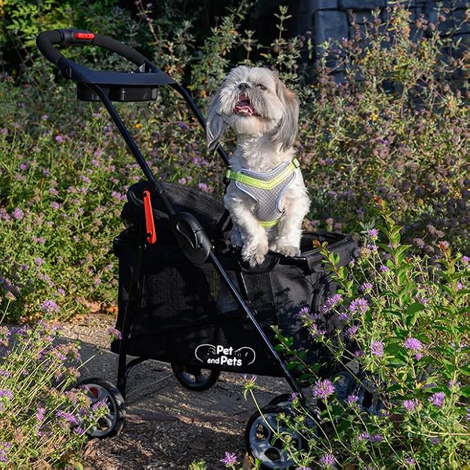 PETIQUE Simplicity Pet Stroller - Black
