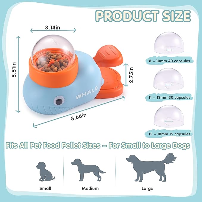Interactive Dog Toys & Cat Toys for Indoor Cats, Dog Puzzle Toy Slow Feeder Bowl, Puppy Enrichment Toys, Interactive Cat Toys, Dog Feeder Puzzle Toy for Smart Dogs to Keep Them Busy