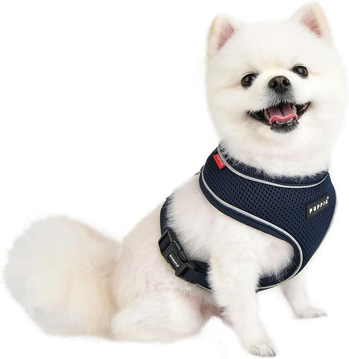 Puppia Soft Harness PRO - Navy - S (PAUA-HA1828-NY-S)
