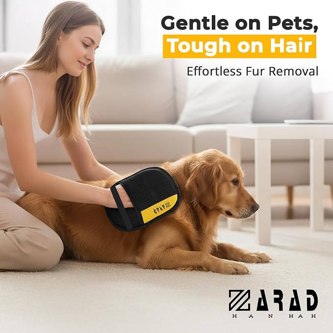 ZARAD Pet Hair Removal Glove for Dogs & Cats