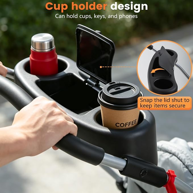 BestPet 4-Wheel Foldable Pet Stroller - up to 33lbs