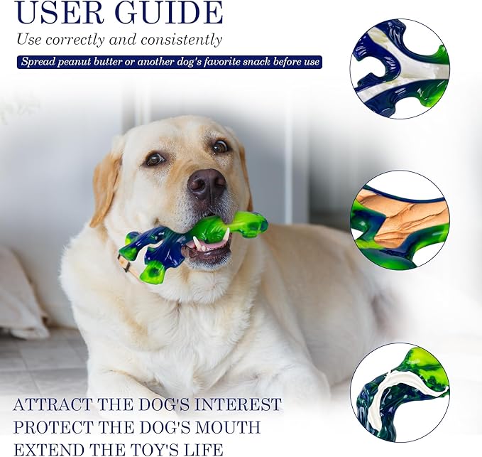Frienhund 9-Pack Durable Dog Toys for Large Dogs: Durable Chew Toys for Large Breed, Indestructible Dog Toy for Aggressive Chewers, Dog, A for Furry Friends