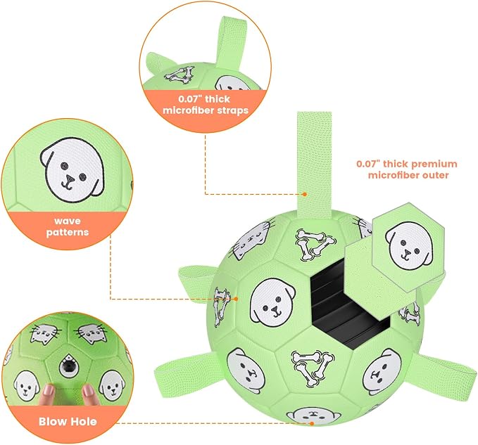 6in Dog Soccer Ball, Interactive, Floating