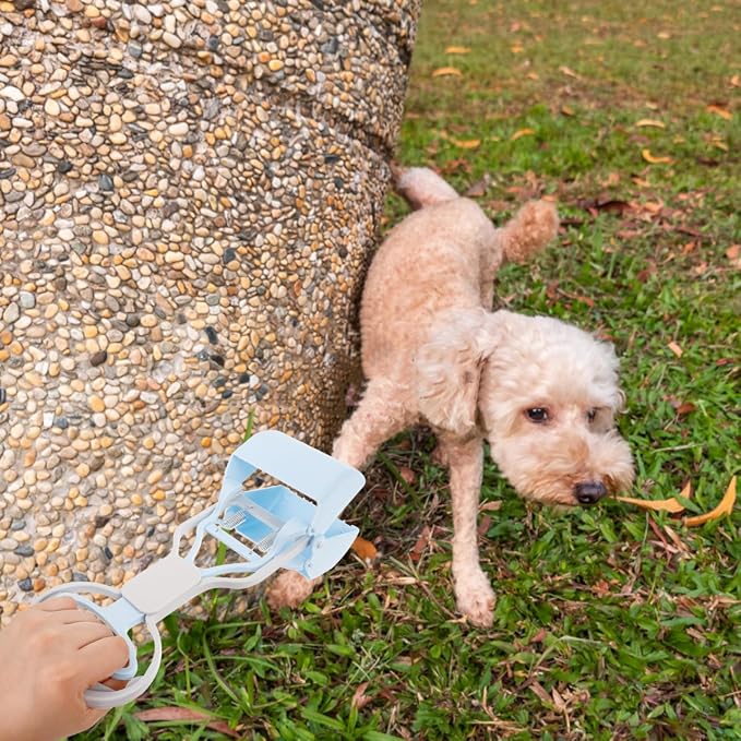 Mipcase Portable Pooper Scooper for Dogs Reusable Lightweight Dog Poop Picker Compact Wear-Resistant Pet Poop Cleanup Tool 10.62X3.54X2.95 Inch