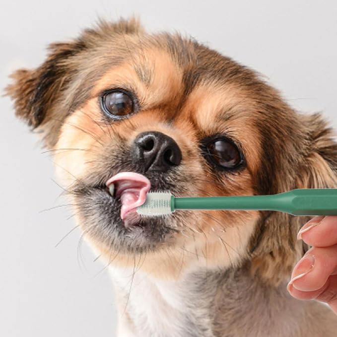 Small Pet Toothbrush for Dogs & Cats, Soft Bristle Training Toothbrush for Gentle Teeth Care Kit