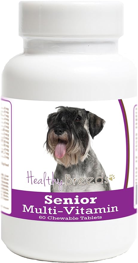 Healthy Breeds Standard Schnauzer Senior Dog Multivitamin Tablets 60 Count