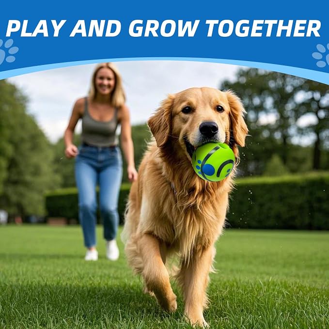 Dog Toys Ball, Interactive, L, 3.94 in (10 cm) | Shaking with Gibbering Sound, For Training & Herding