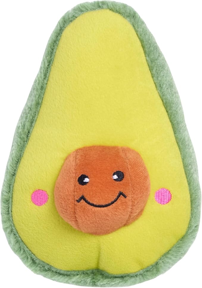 ZippyPaws NomNomz Dog Squeaky Toys to Keep Them Busy - Taco & Avocado | Funny Food Plush for Small & Medium Dogs, Cute Stuffed Puppy Toy, Pet Products, Gift for Dogs of All Breeds, Soft and Cuddly