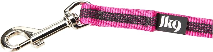 Color & Gray Super-Grip Leash with Handle, and O-Ring, 14 mm x 1,2 m, Pink-Gray