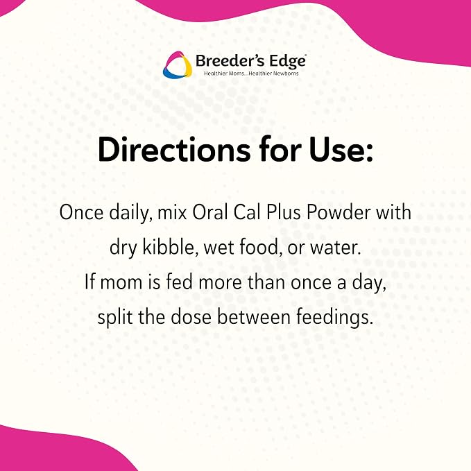 Breeder's Edge Oral Cal Plus Powder for Dogs & Cats, Lactation Support 300g