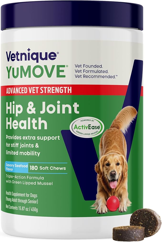 YuMOVE Advanced Vet Strength Hip & Joint Soft Chews for Dogs 180ct