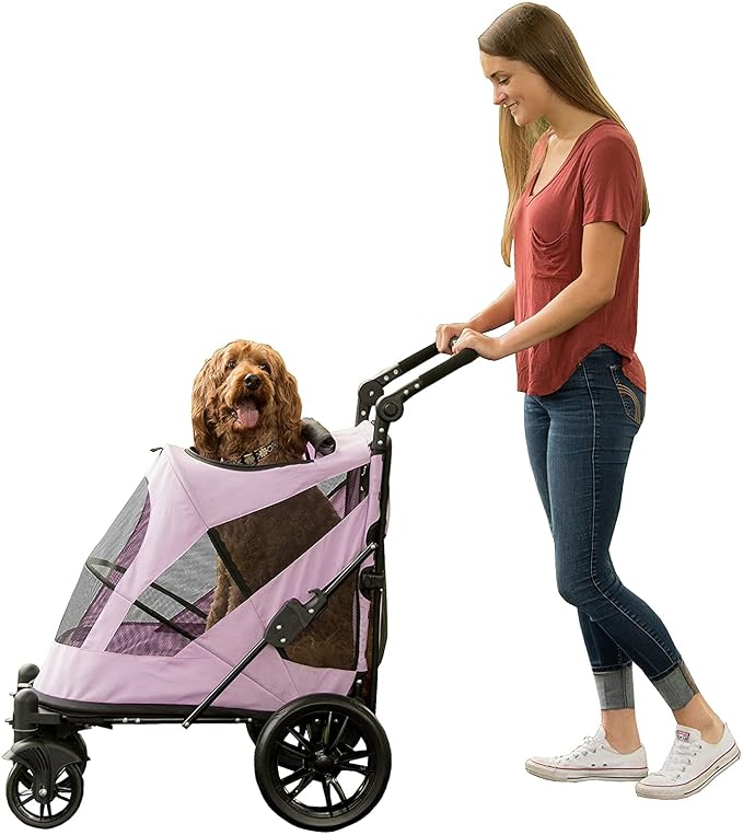 Pet Gear No-Zip Excursion Pet Stroller - Mountain Lilac, Dual Entry