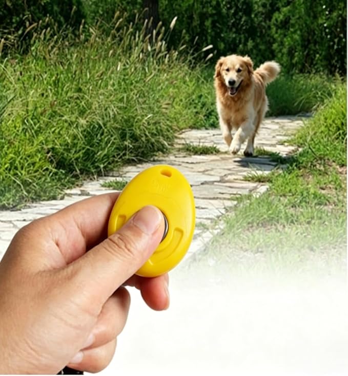 1-Pack Pet Clicker for Dogs, Yellow