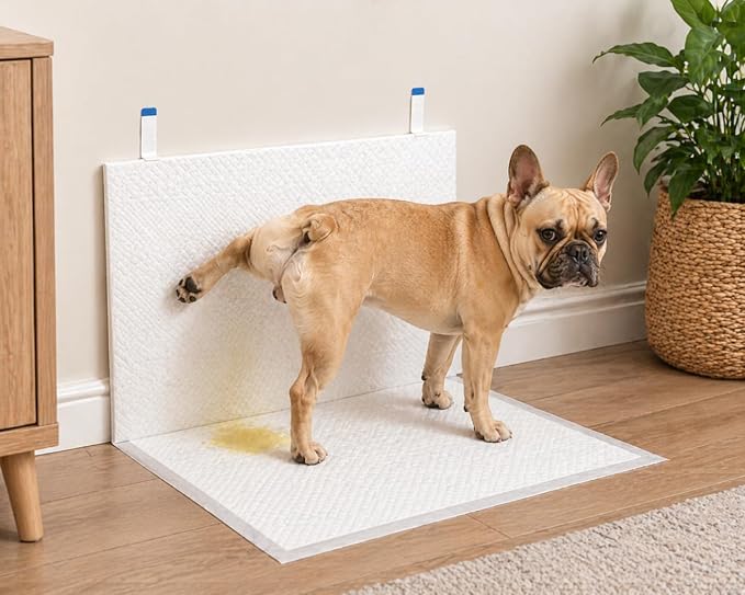 Two Tails Pet Company Disposable Pee Pads for Male Dogs – 40 Count (2 Pack, 20 Pads Each)